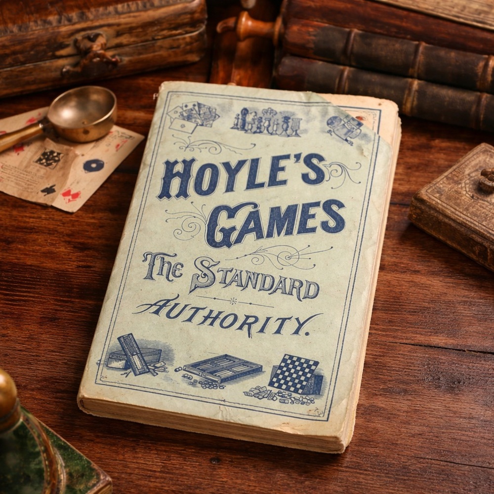 Antique 1908 Hoyle’s Games Book | The Standard Hoyle | Card & Table Games Guide
